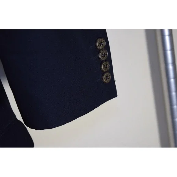 TravelSmith Blazer Jacket Navy Blue Men's 44S Travelers Hidden Pockets - Picture 5 of 16